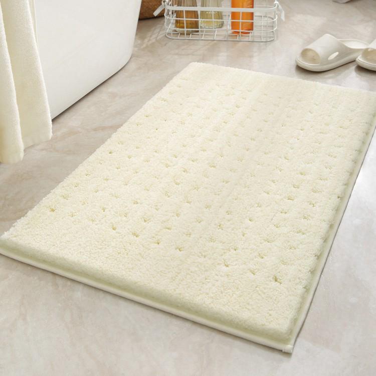 Plush, Quick-dry Non-slip Bathroom Mat for Toilet Door