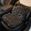 Car Seat Cushion Winter Integrated Warm Cartoon Seat Cushion Car Lumbar Support Neck Pillow Waist Rest Cute Plush Dog Backrest