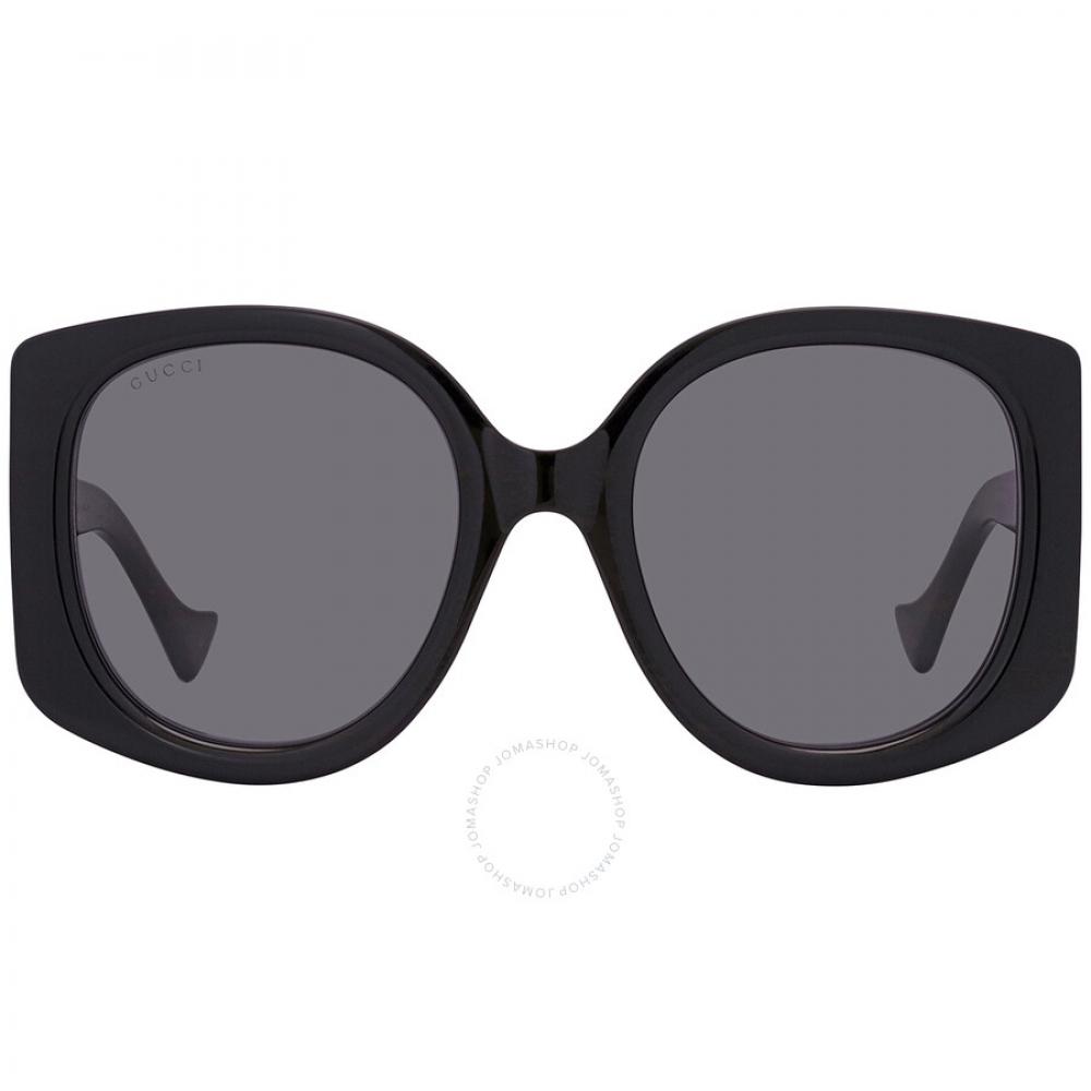 

Gucci Gray Oversized Ladies Sunglasses Gg1257s 001 53