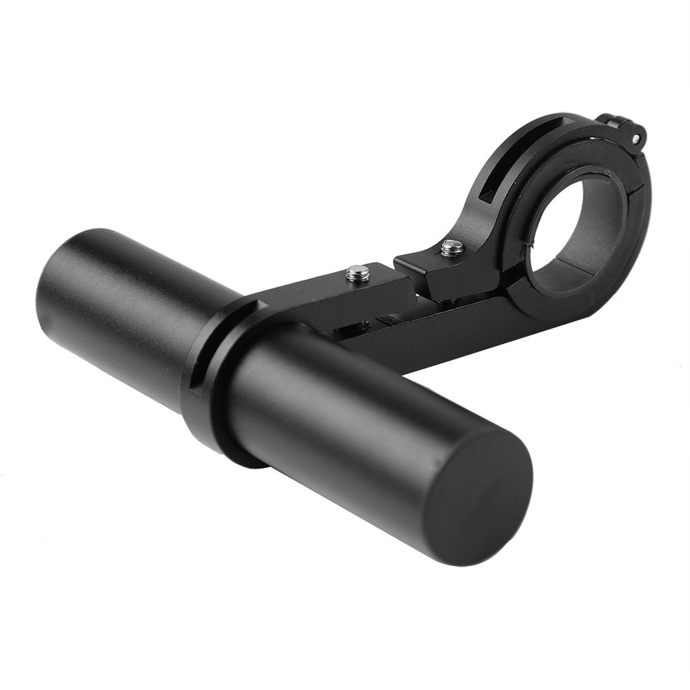 Bicycle Extension Frame Handlebars Accessories Bike Lamp Phone Holder (black 10cm alloy tube)