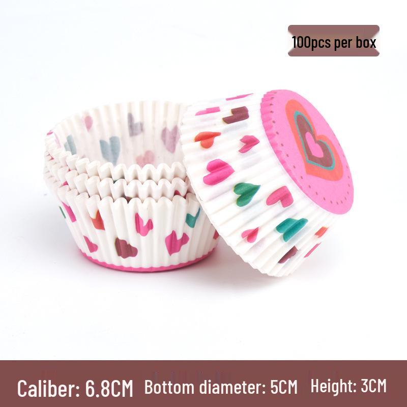Snowy Niang Oilproof Cartoon Cake Cups - Cupcake Liners & Butter Paper for Baking