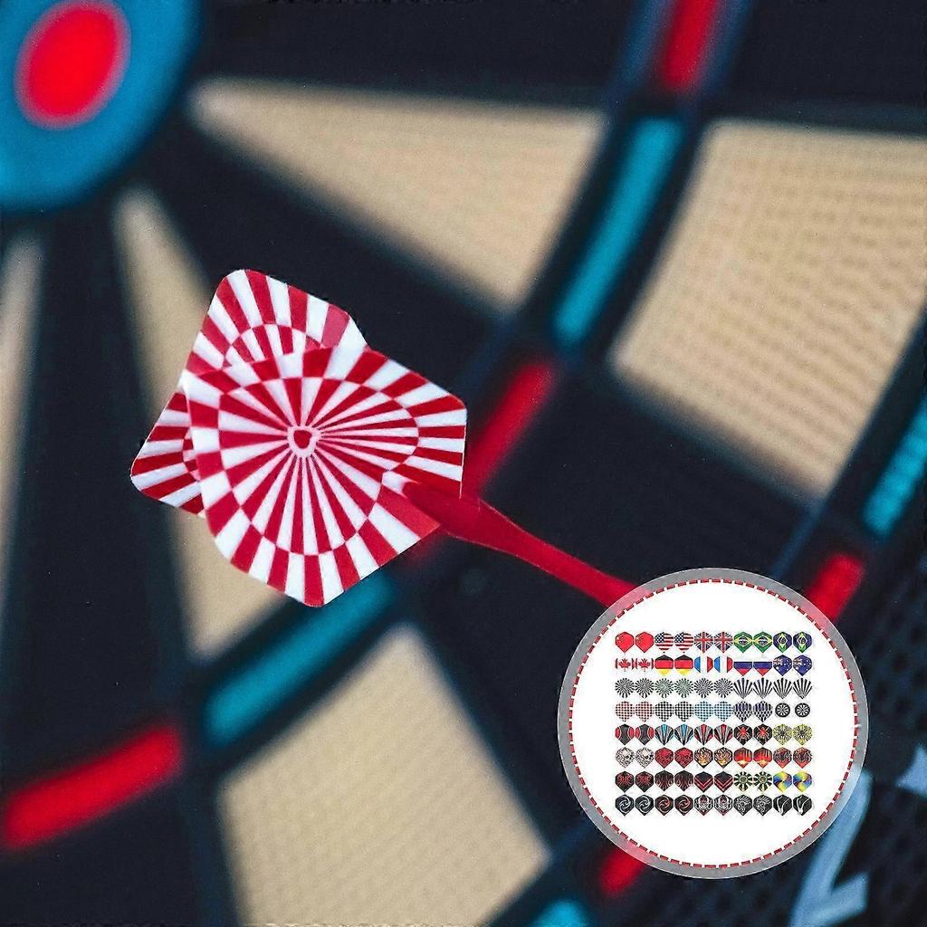 80 Pcs Dart Sets Plastic Dart Flights Dart Supplies Lightweight Dart Flights Dart Flights Set Darts