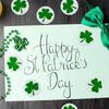 Shamrock Stickers St. Patrick's Day Shamrock Decals Adhesive Seal Labels For Irish Holiday Family Party DIY Lovers Classroom