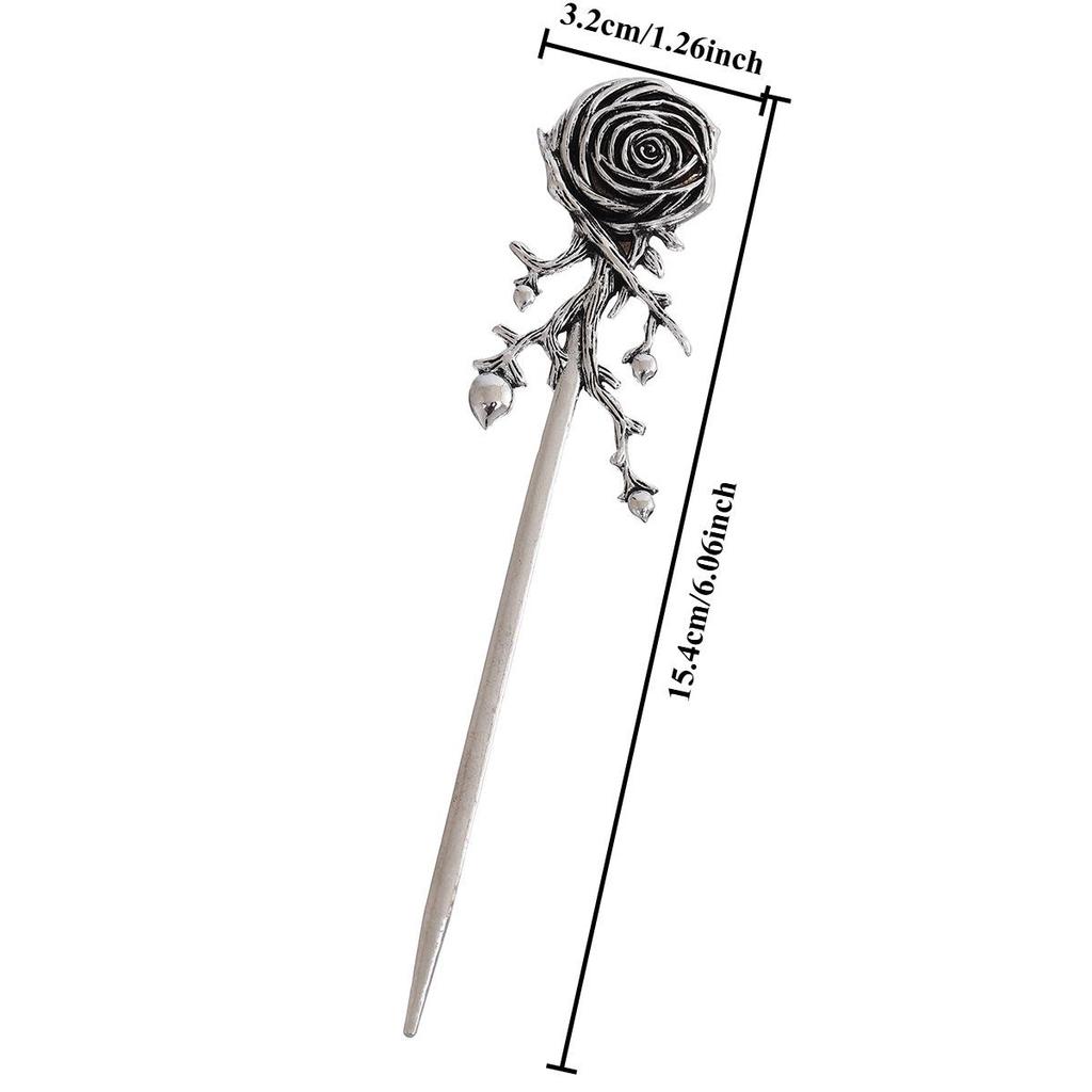 Viking Rose Hairpin: Trendy, Versatile Hair Accessory for Parties