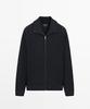 Massimo Dutti Cotton Cable Knit Zip-Up Cardigan