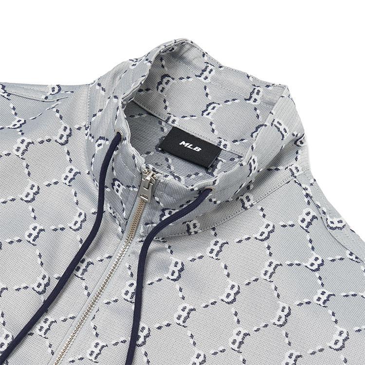 New MLB Boston Red Sox Jacket Men's Light Gray 3LWJM0321-43MGS