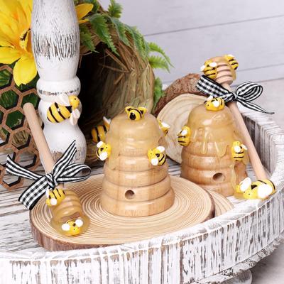 Bee Festival Bee Nest Decoration with Honey Bee Stick Matching Decoration Festival Decoration Yellow