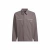 Colorblock Sports Casual Polo Collar Jacket for Men - Charcoal