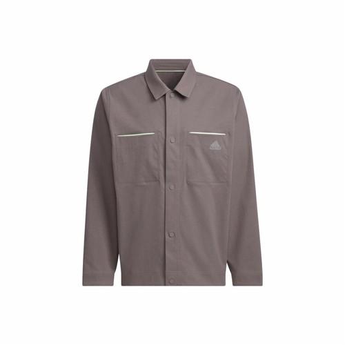 

adidas Colorblock Sports Casual Polo Collar Jacket for Men - Charcoal XL древесный уголь