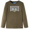 Children's Long-Sleeved T-Shirt, Khaki Heather, 116