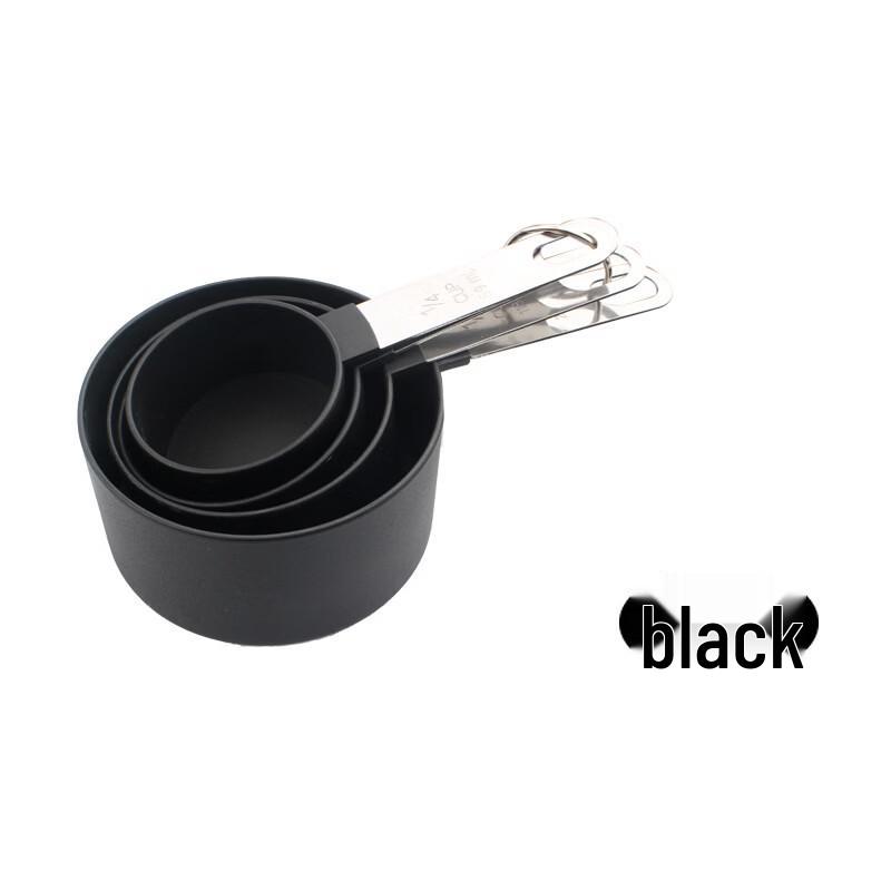 MDNG 4-Piece Black Measuring Cup Set