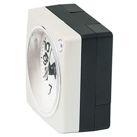 Seiko Clock Alarm Tabletop Analog White Pearl 656438mm PYXIS NR449W