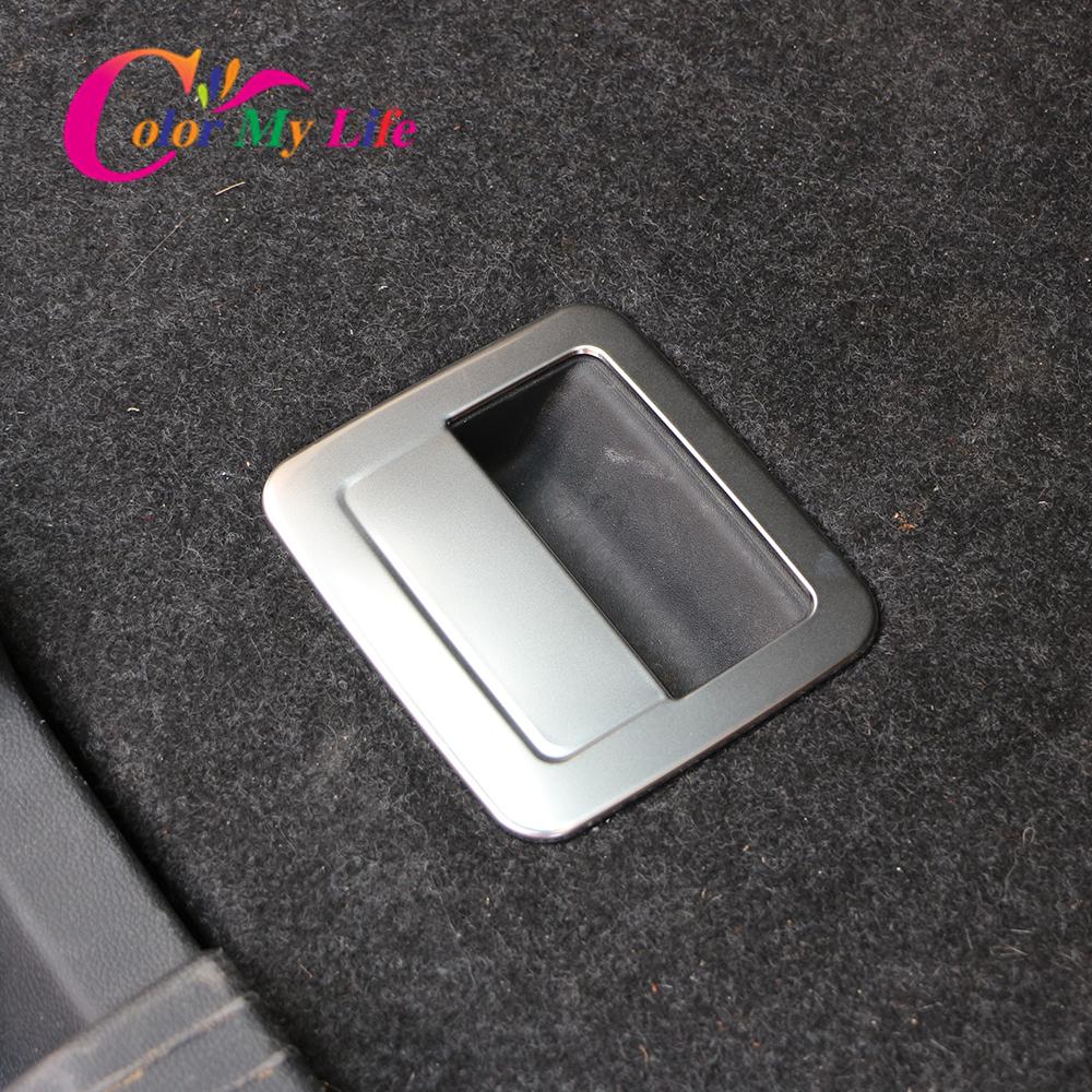 Trunk Spare Tyre Handle Cover Trim for Volkswagen T-Roc TROC 2018 - 2023 Stainless Steel Interior Accessories Car