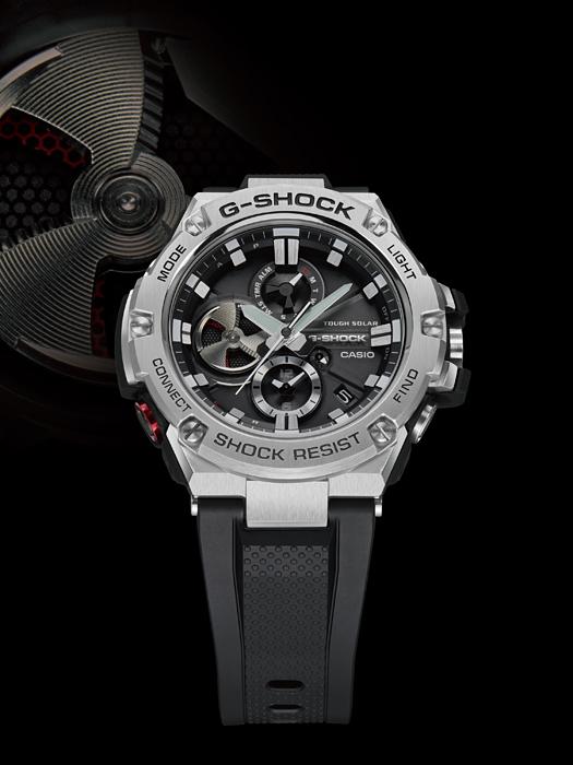 Casio Men's Stainless Steel 200M Water Resistant Shock Resistant Quartz Watch GST-B100-1A