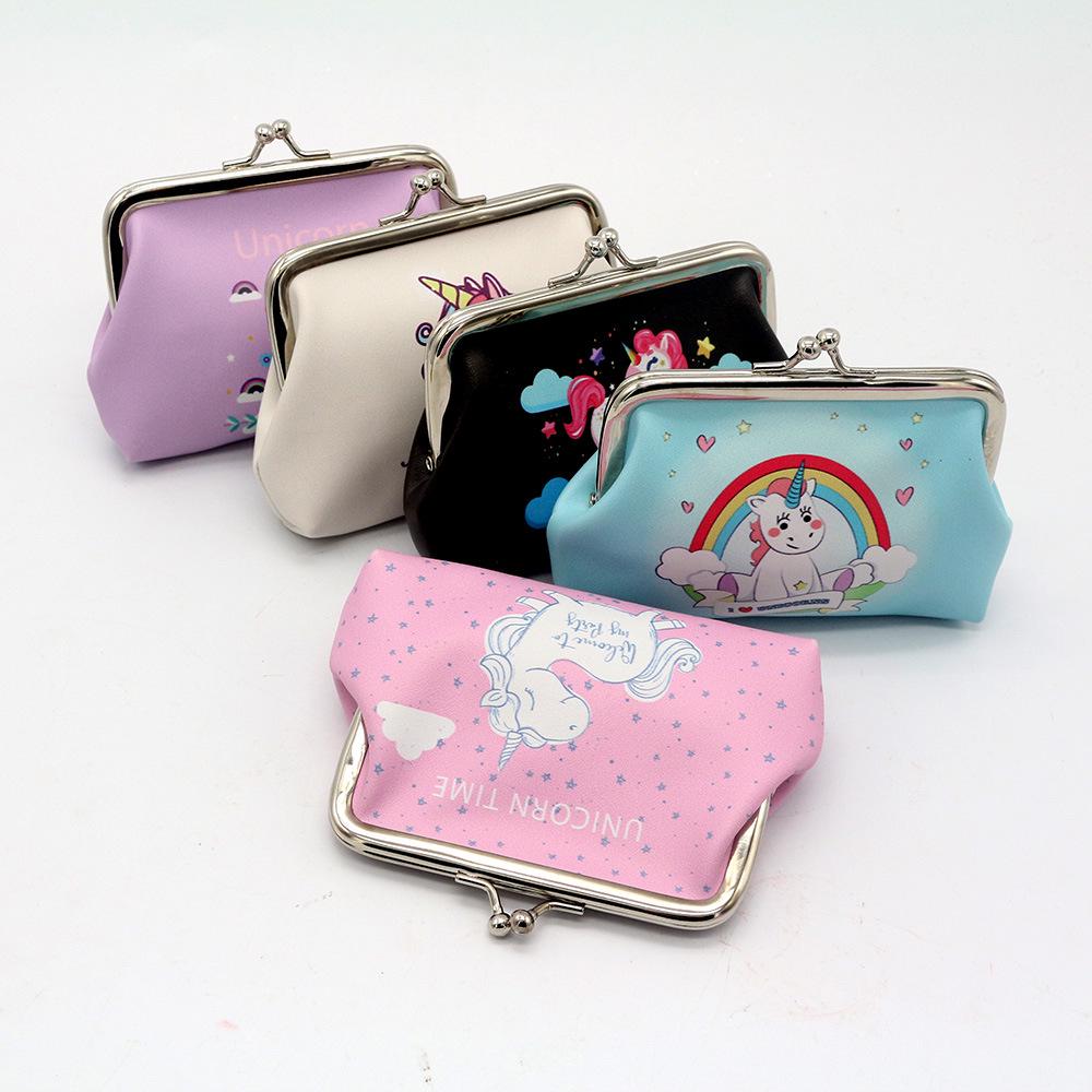 

Новый единорог сумка мультфильм монета кошелек детский кошелек творческий короткий кошелек печатный мини монета кошелек для женщины