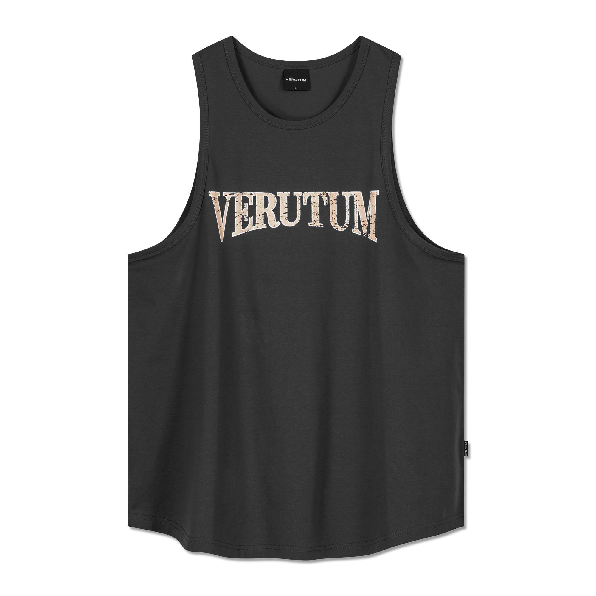 Verutum Serif Arch Логотип Без рукавов Угольный L