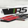 QPZF2 3D Metal Logo VRS Sticker Letters Emblem Car Front Grille Fender Side Trunk Badge For Skoda RS VRS Stickers Accessories