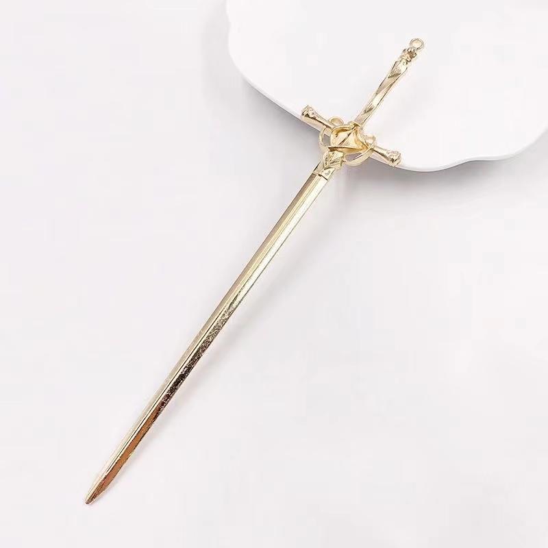 

1 шт. Панк Металл Меч Аксессуар для Волос Китайский Минималистичный Палочка для Волос Инструмент для Дизайна Прически Сделай Сам Аксессуар Женская Заколка для Волос Заколка
