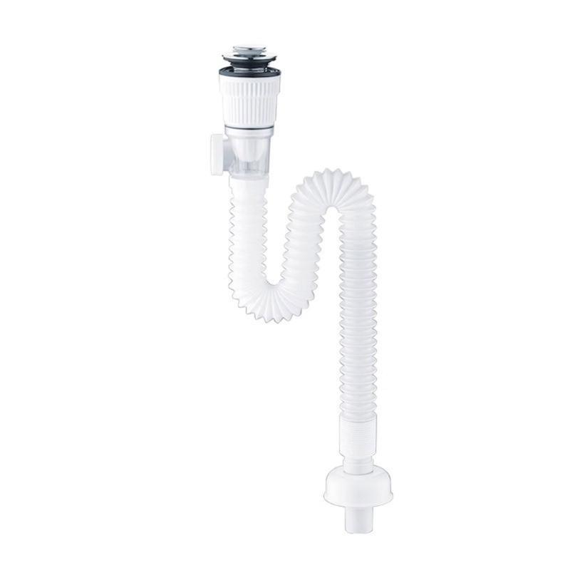 

Kitchen Sink Drain Pipe Sink Strainer Stretchable Deodorant Strainer Pipelines білий