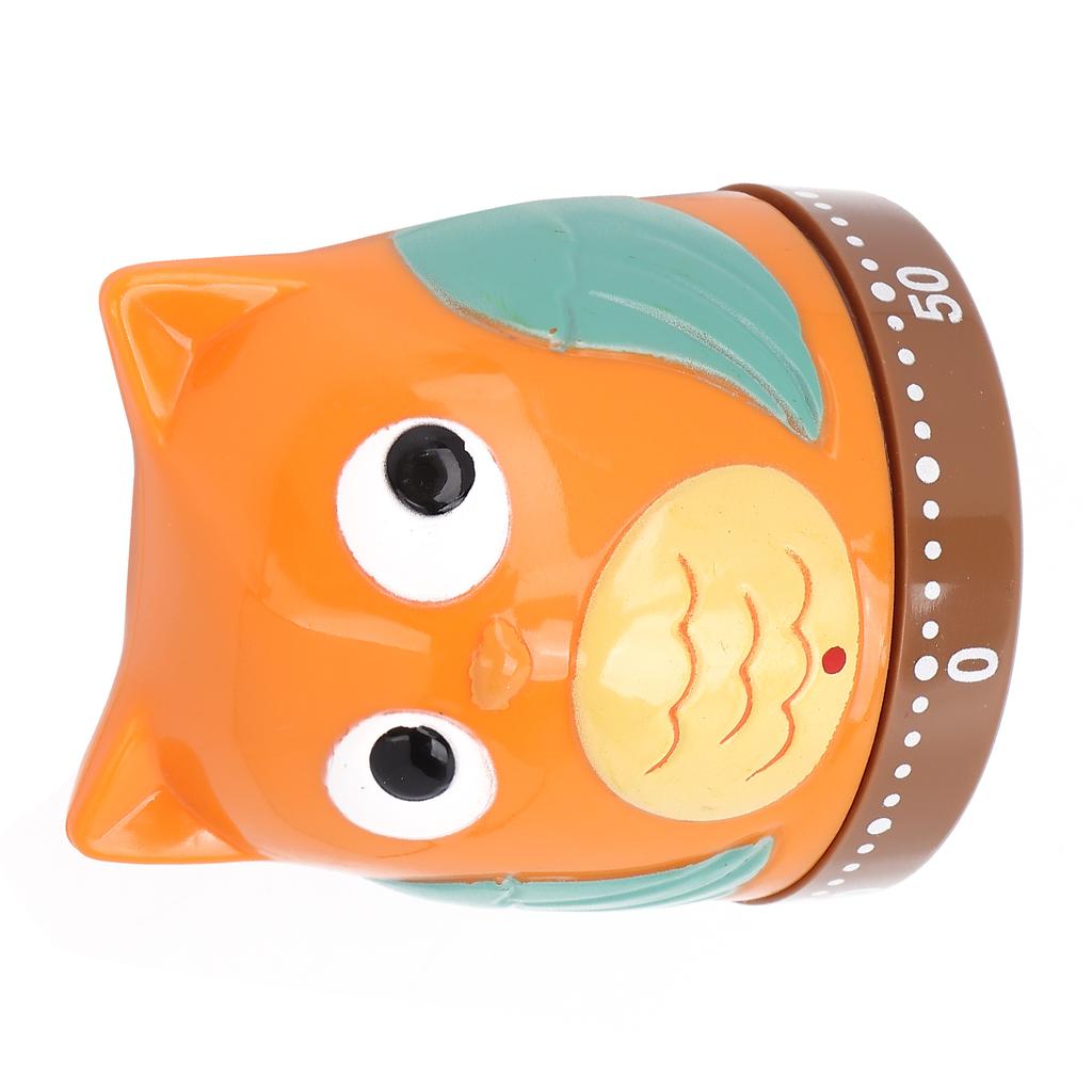 Kreskówkowy Uroczy 60-minutowy Timer Nakręcany Mechaniczny Obrotowy Timer Odliczający do Nauki