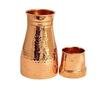 TreegoArt Pure Hammered Bedroom Jar/Pot Copper Water Bottle For Home And Kitchen - Pack Of 1 (1000 Ml )