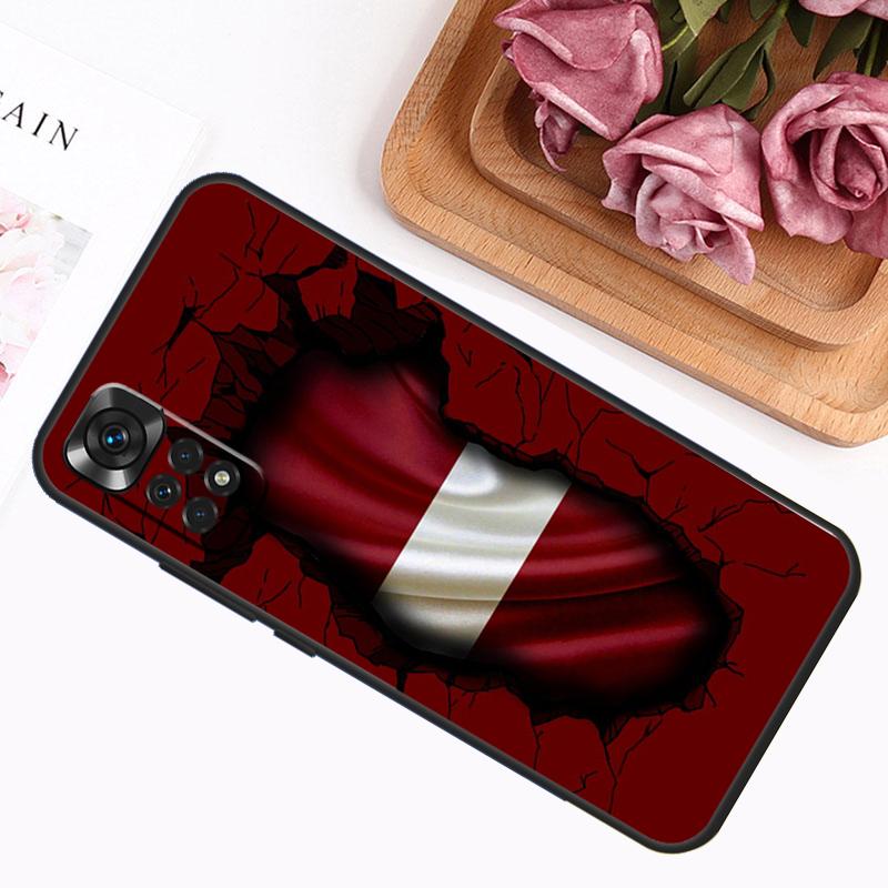 

Чехол Флаг Латвии Для Xiaomi Redmi Note 14 Pro 13 12 11 9 10 9S 10S 11S 12S Redmi 14C 13C 10C 12C Обложка Redmi Note 9