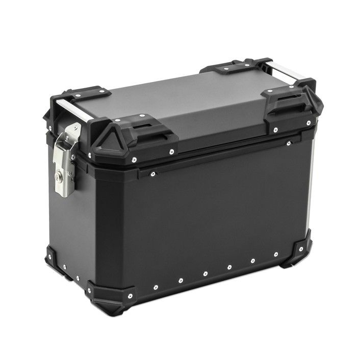 Valise latérale moto - Bagtecs XW30 - Aluminium noir - 30 Litres - Étanche et sécurisée