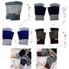 USB Heated Gloves Half Finger for Men Women Knitting Electric Heating Hand