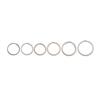 10Pcs/Pack 25/28/30/32mm Clasps Connectors Chain Loop Keychain Split Key Ring Stainless Steel