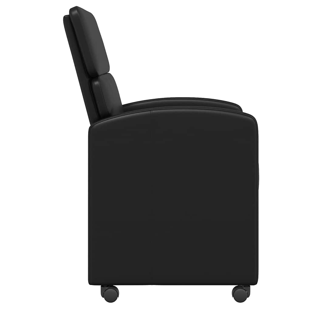 Dining Chairs with Casters 2 pcs Black 58 x 65 x 98 cm