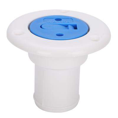 Deck Water Filler Cap Fill Tank Flange for 1‑1 2in Hose Marine Boat RV Yacht Accessory
