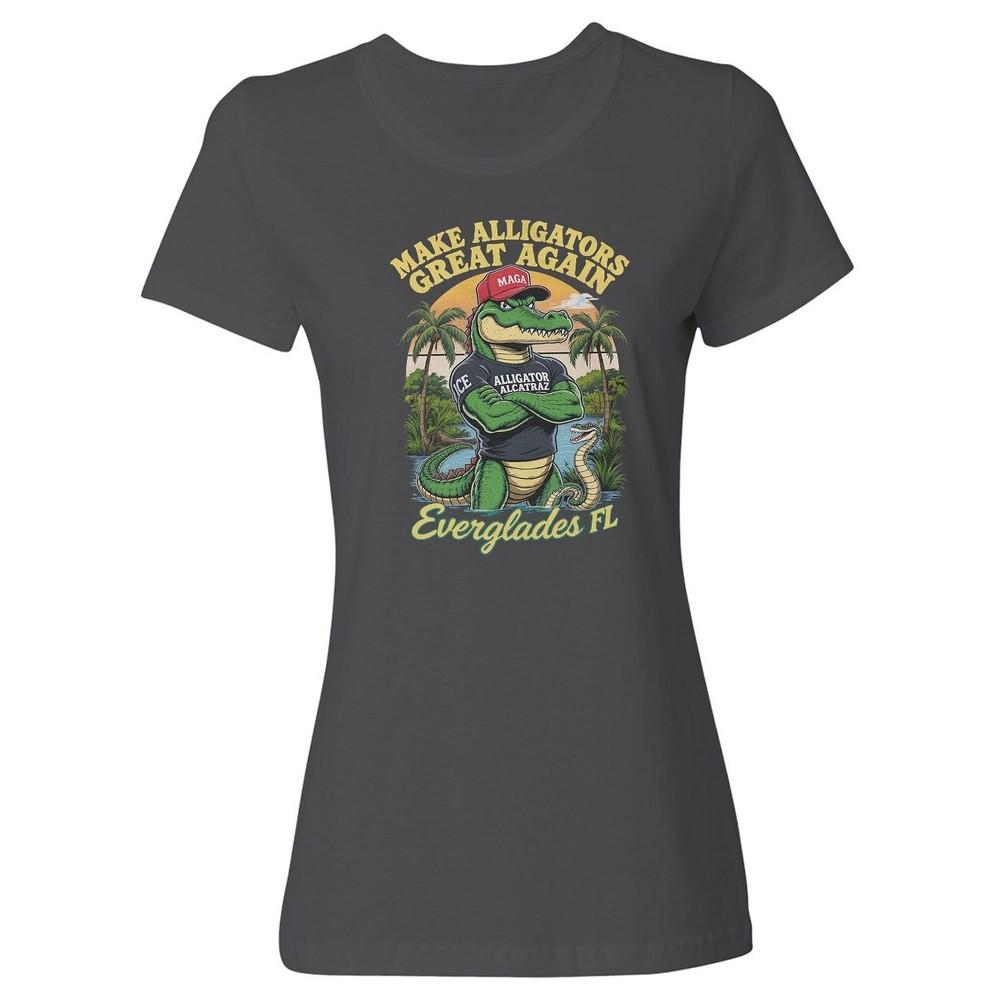 Make Alligators Great Again - Everglades ICE Prison Ladies  Crewneck T-Shirt Unisex T-Shirt XXXXL