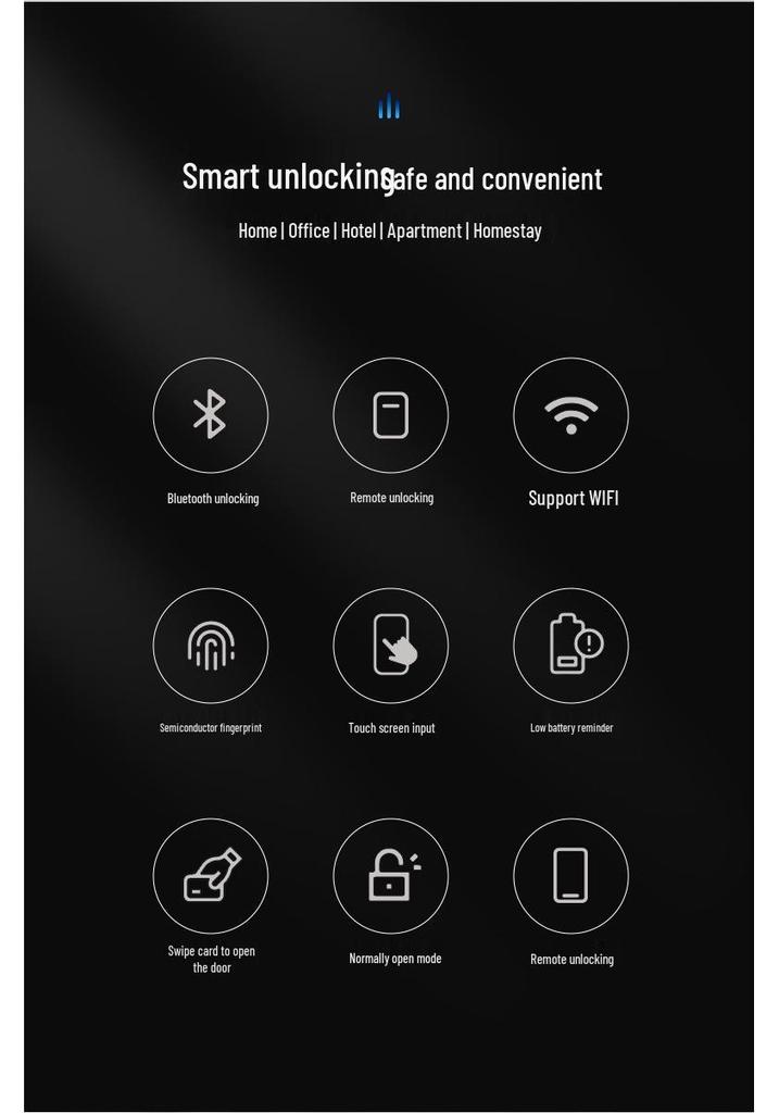 Smart Fingerprint & Password Lock for Wooden Doors - Perfect for Bedrooms, Apartments, and Hotels