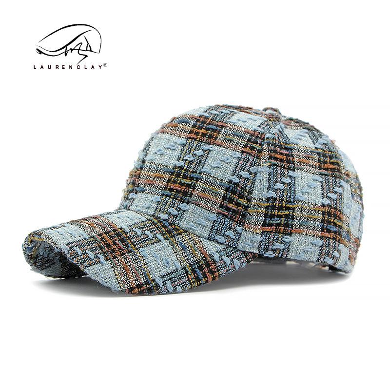 Hat, Fashion Checked Hard Top Baseball Cap Ladies Outdoor Sun Protection Visor Cap