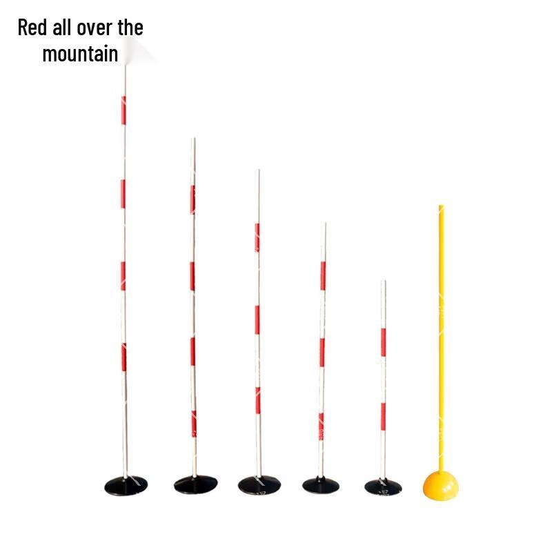 PVC Red & White Sports Training Obstacle Pole Set