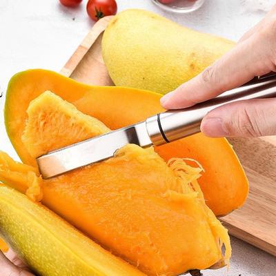 304 Stainless Steel Multifunctional Mango Meat Remover Mango Corer Fruit Fishing Tool Peeling Pineapple Corer Fast Core Removal