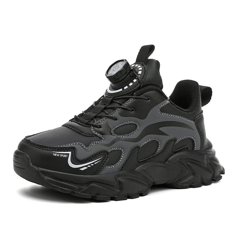 Boys Winter Warm Running Shoes With Fleece Lining Lightweight Anti-Slip Sports Sneakers Kids 4-16 Years