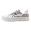 Li Ning Qingyun Tendance Confortable Durable Antidérapant Baskets Basses Décontractées Femme Blanc Violet AGCT298-3