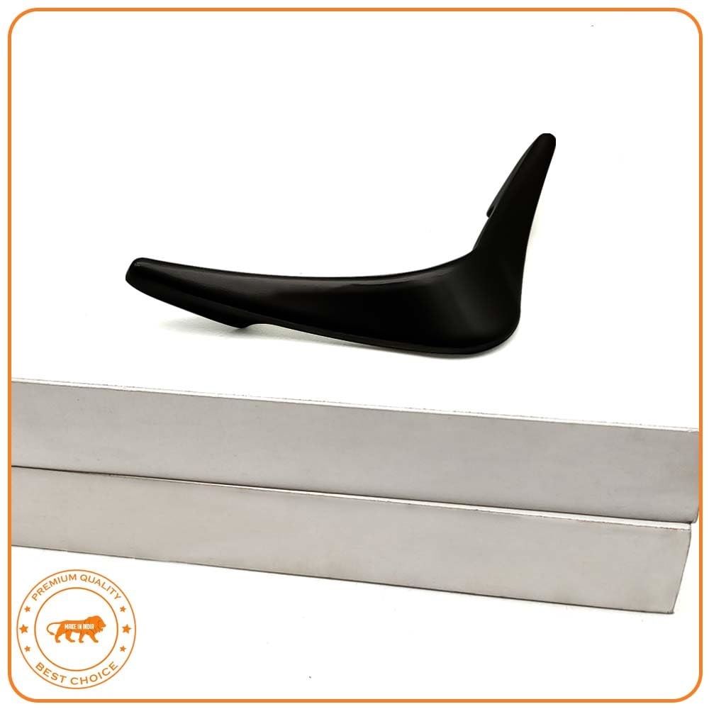 V Knobs for Drawers and Cabinets for Home/Kitchen/Offices and Hotels - Versatile Solution for Home, Hotel, and Office Doors (Black, 6)