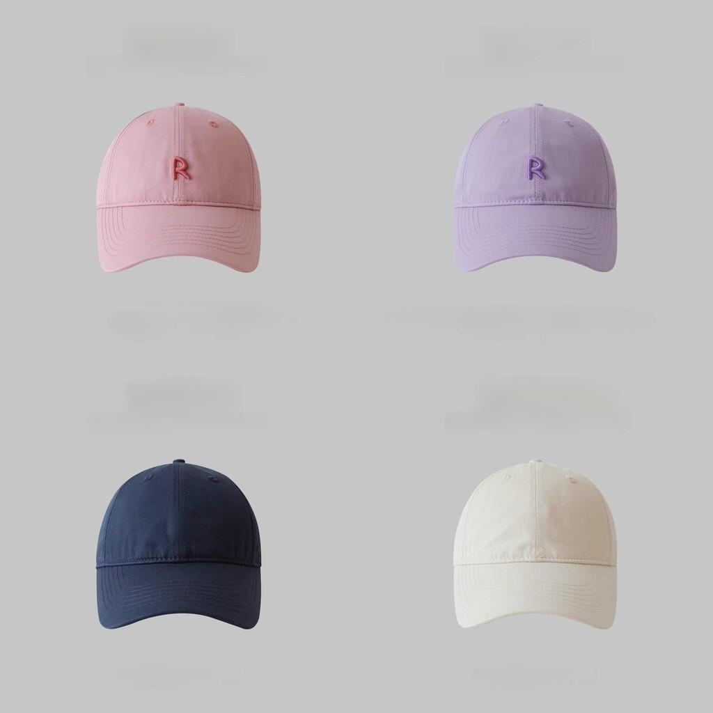 Baseball Cap Women Summer Wide Brim Breathable Sun Hat With Embroidered Letters For Casual Fashion