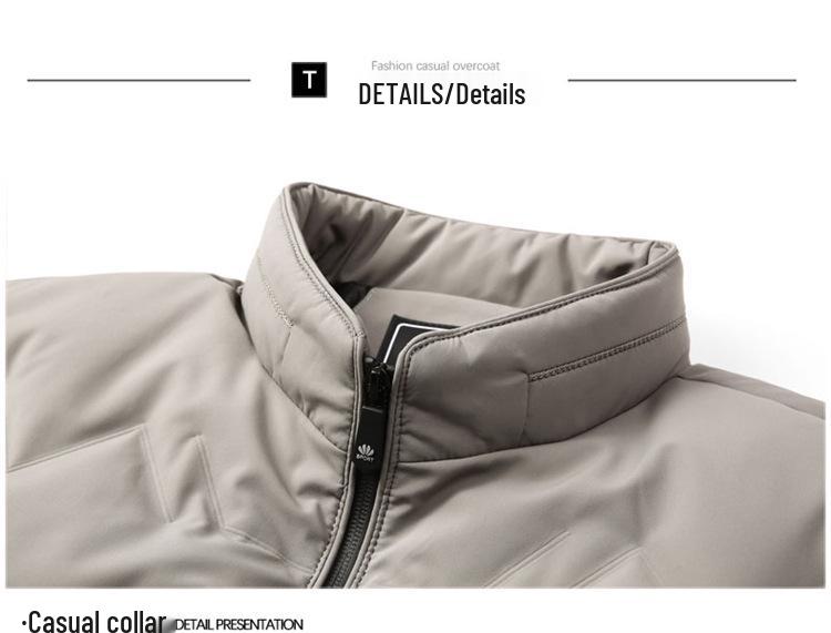 Men's Winter Business Casual Stand Collar Down Jacket - 2025 Edition, Thickened & Lightweight Fashionable Outerwear