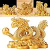 2025 Feng Shui Dragon Statue Attract Wealth New Year Dragon Sculpture Good Luck Auspicious Dragon Desktop Ornament Figurines