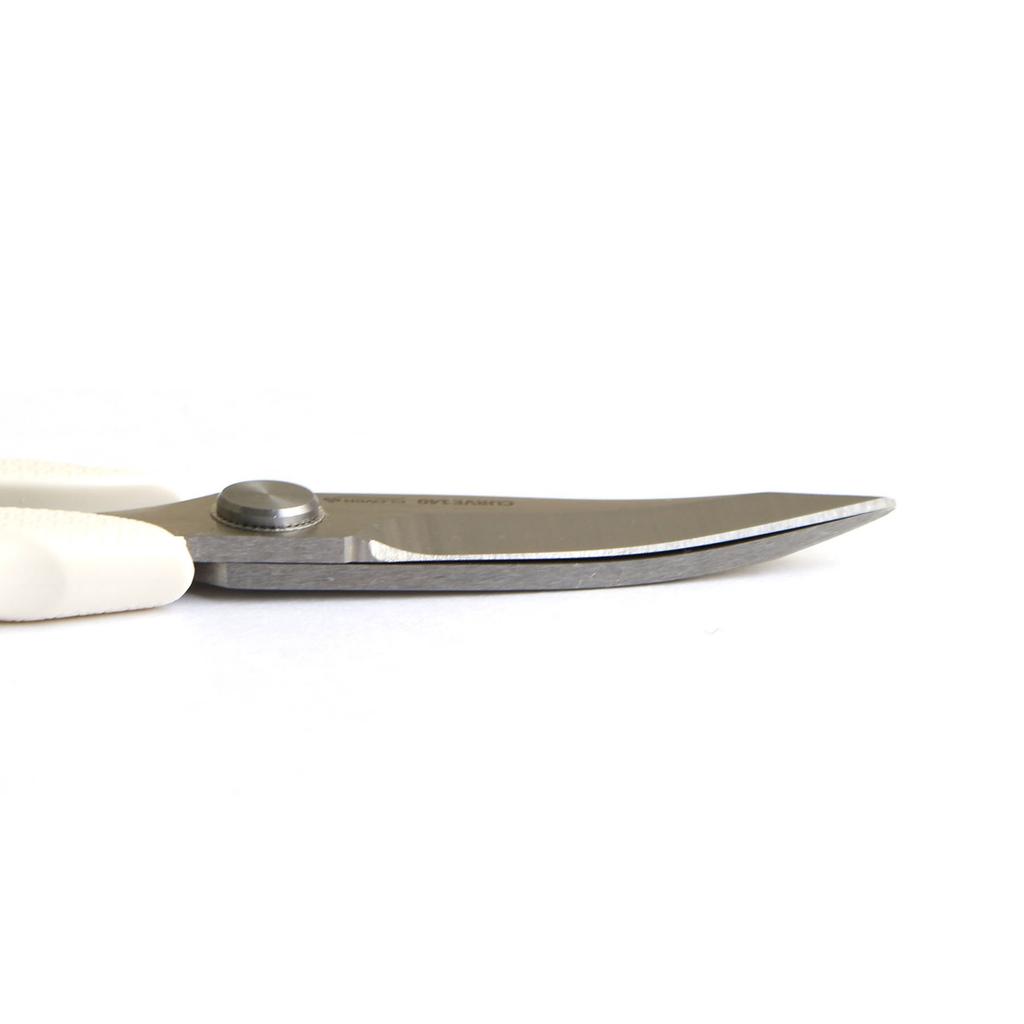 Clover Curved Scissors for Cutting White 140mm, Curves, 36-616,
