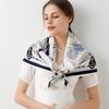 Women 100% Natural Silk Scarf Square Print Large Bandana Real Silk Shawls Headscarf Pure Silk Neckerchief For Ladies 88x88cm