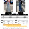 Denim Denim Plus Size Wide Leg Long Solid Perfect for Everyday Winter [7-livehouse] Women's Overalls, All-in-One Pants, Figure-Flattering, Jeans,