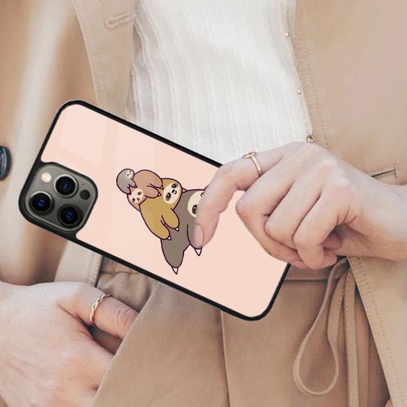 

Cute Lazy Sloth Sleep Magnetic Phone Case For APPLE iPhone 17 Air 16 14 13 12 Pro Max 15 Plus Wireless Charge With MagSafe Cover iPhone 14