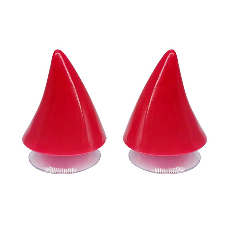 2PCS Motorcycle Helmet Cute Corner Rubber Horn Decoration Off-road Motorcycle Helmet Personalized Decoration