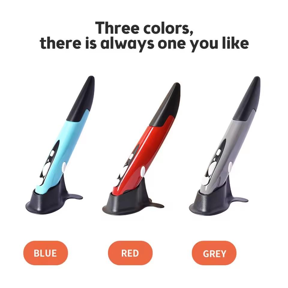 Mysz bezprzewodowa 2.4G Długopis Osobowość Kreatywny Pionowy Długopis-Stylus Mysz Bateryjna Odpowiednia Dla PC I Laptopa Myszy Innowacyjna