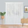 4pcs String Curtains for Doorways Glitter Beaded Curtains Door Sparkle Beads Curtain Open Closet Laundry Hanging Glisten Beads Window Girls