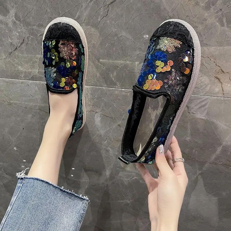 

Элегантные лоферы на низком каблуке, женские балетки с круглым носком, слипоны, черные туфли для женщин, быстрая доставка, лето 2025, стильная распродажа, Beau Today 40